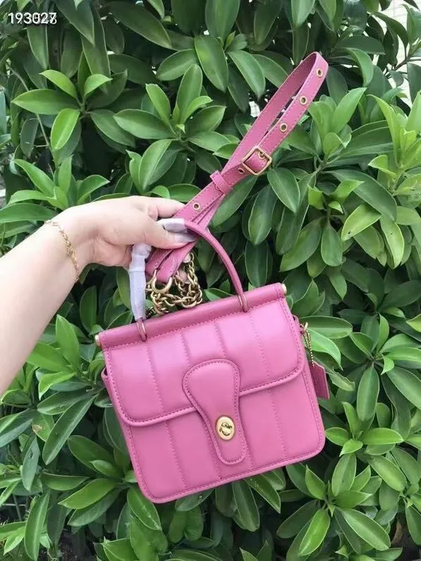 廠價 coach蔻馳代工廠渠道貨正品對版代購級五色c3844 c3853 Willis Mini 迷你小胖子郵差手提包  斜挎包🉑️手提 單肩斜挎 容量也是夠夠的哦  這個款顏色非常多，每個顏色都特別養眼👀 手提斜挎 特別氣質  顏色特別正  升級版本 ！ 