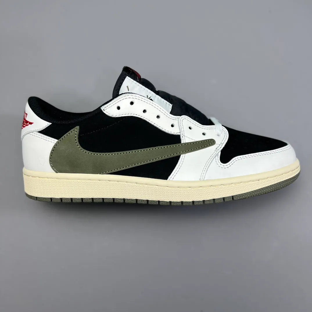 Aj1 Low OG 黑棕綠 倒鉤 低幫 尺碼： 36-47.5