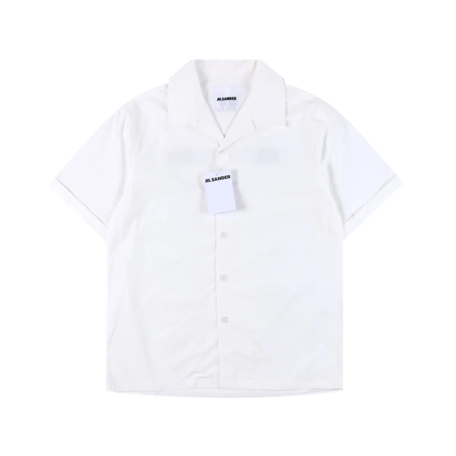 JIL SANDER 23SS 後背印花翻領短袖襯衫 採用頂級全棉面料,後背經典LOGO印花,定制原版一致輔料,大廠工藝,出口標準。
