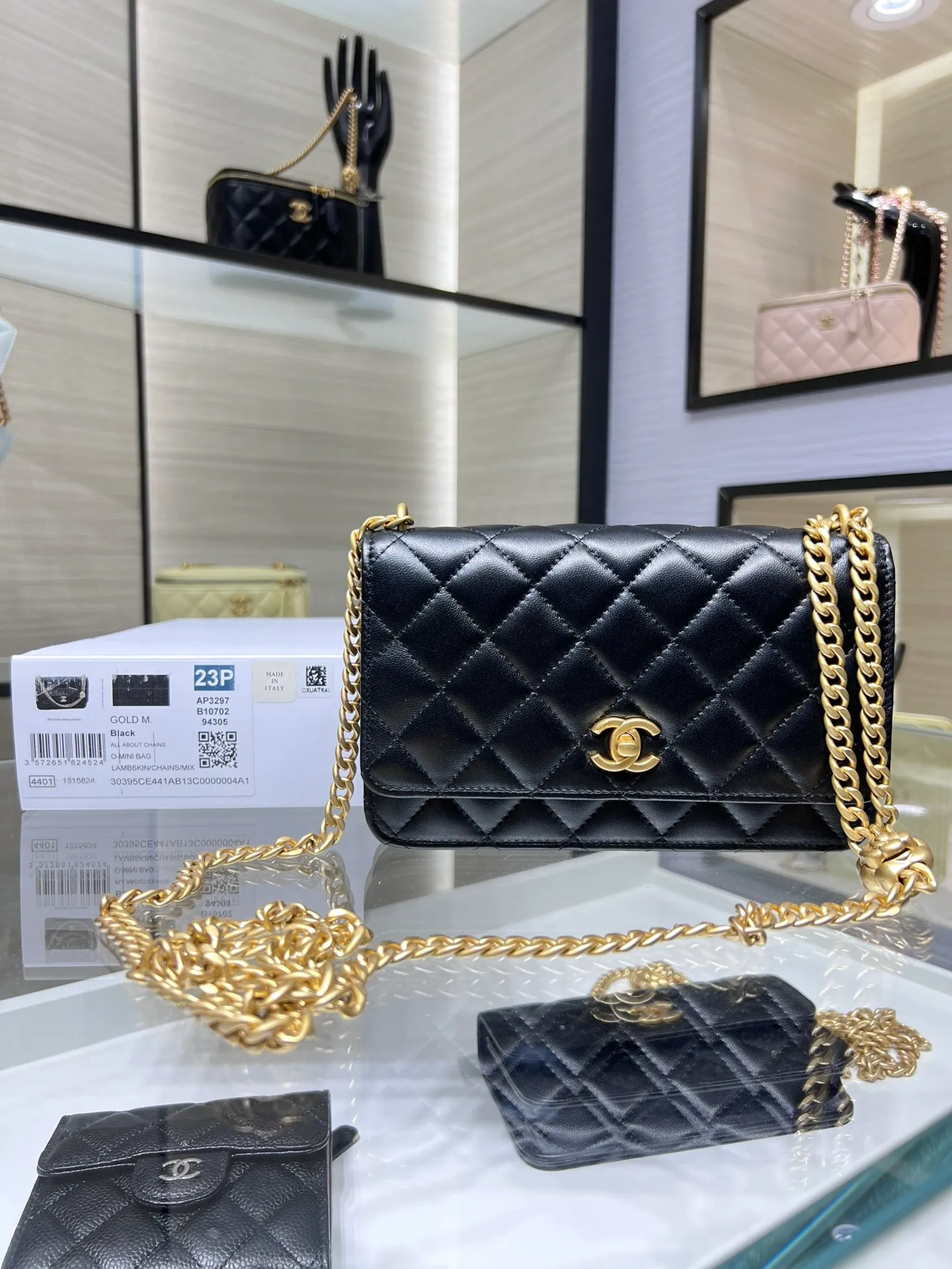 CHANEL23P WOC最美山茶花調節扣 可調節鏈條的 精緻絕美 :A