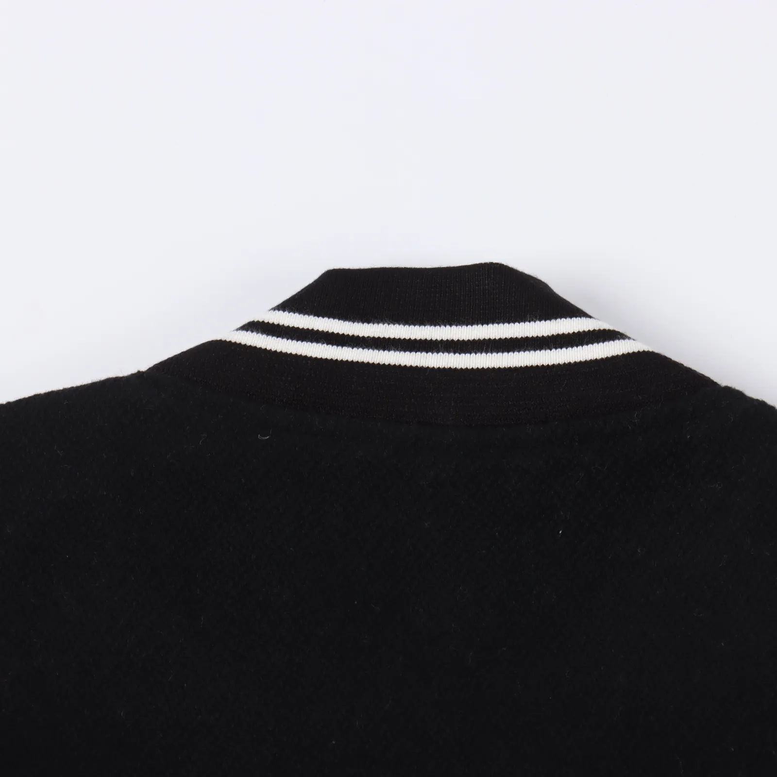 Saint Laurent Paris/聖羅蘭 拼皮棒球領夾克外套 注意:白色棒球服不能水洗。