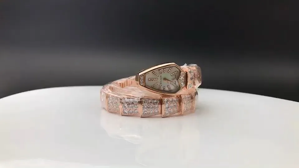 🆚AN Factory最新力作 市場最高版本 新品上市 BVLGARI·寶 格麗 ™️SERPENTI系列 101787SPW26WGD1GD1.1T1⃣️搭載進口瑞士石英機芯！
