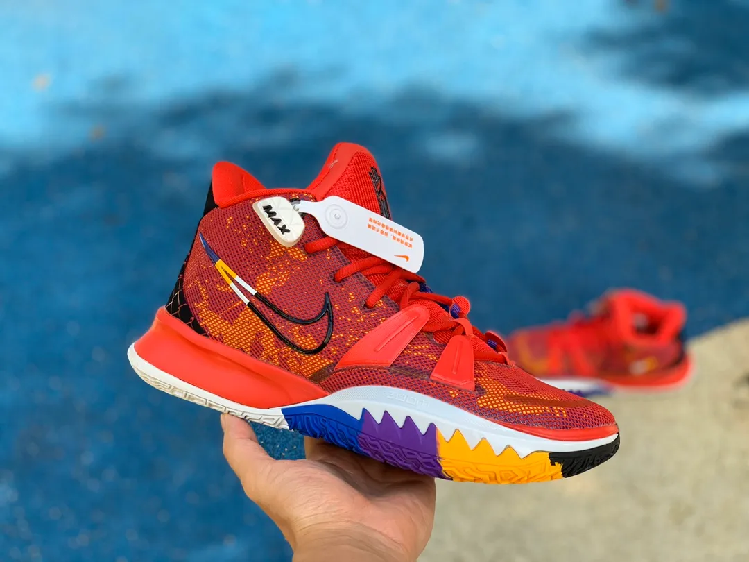 🌈歐文7英雄主題紅色 尺碼：39-46純原版⚡️偏小0.5-1碼⚠️Nike Kybrid 7 PH EP歐文7英雄主題紅色中幫實戰籃球鞋DC0589-600!211003JEV480EYP