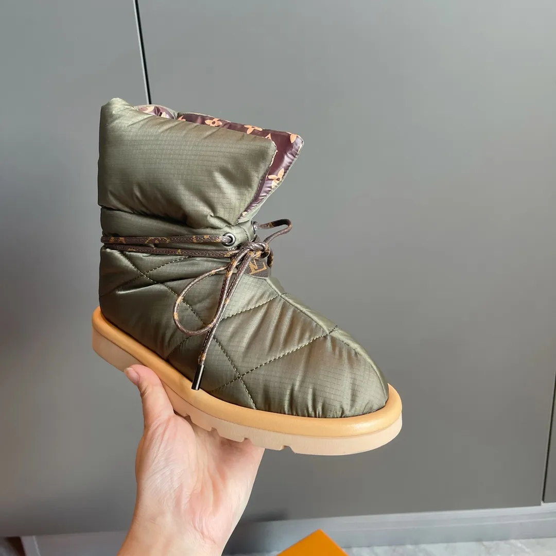 ✨軍綠色✨羽絨靴