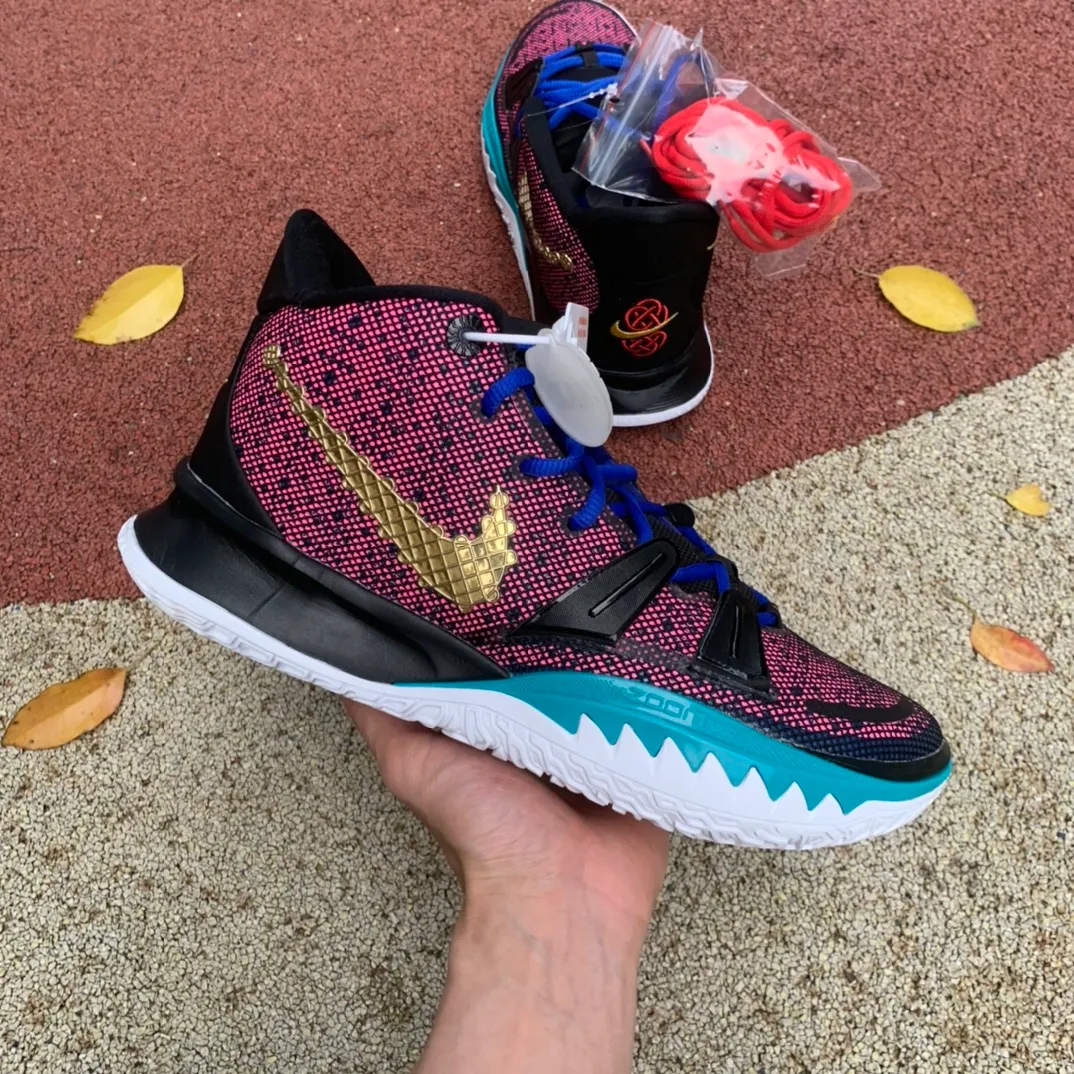 🌈歐文7紫金 尺碼：39-46純原版⚡️偏小0.5-1碼NIKE KYRIE7 CNY歐文7中國新年紫金高幫籃球鞋CQ9327-006!210422BYGF480EYP