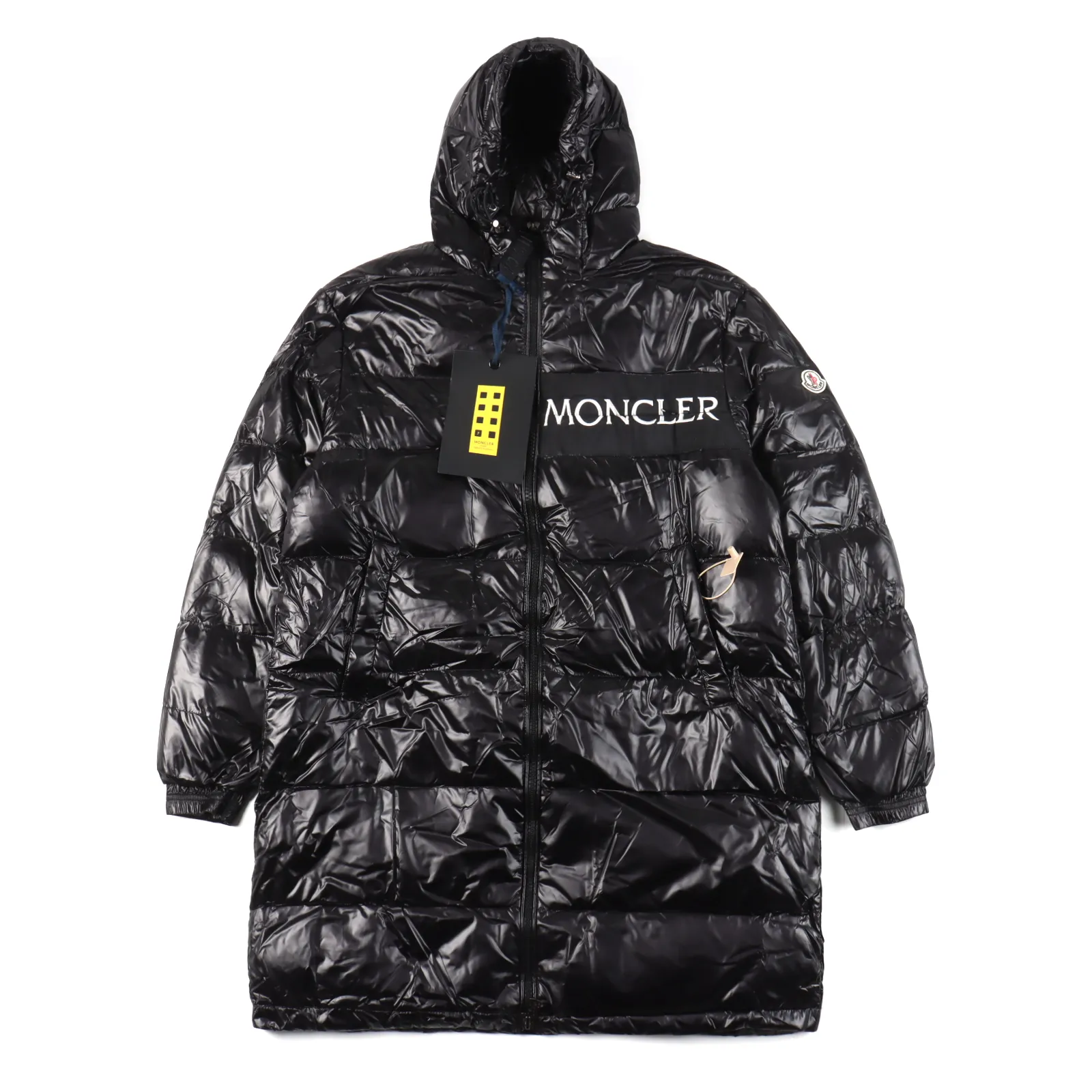 Monc1er/盟可睞 Moka最美新爆中長款羽絨服                 時髦趴美國代購                Moncler蒙口亮面連帽                中長款羽絨服白鴨絨填充外套                市場普遍都是以次充好                追求品質的可放心選購！                