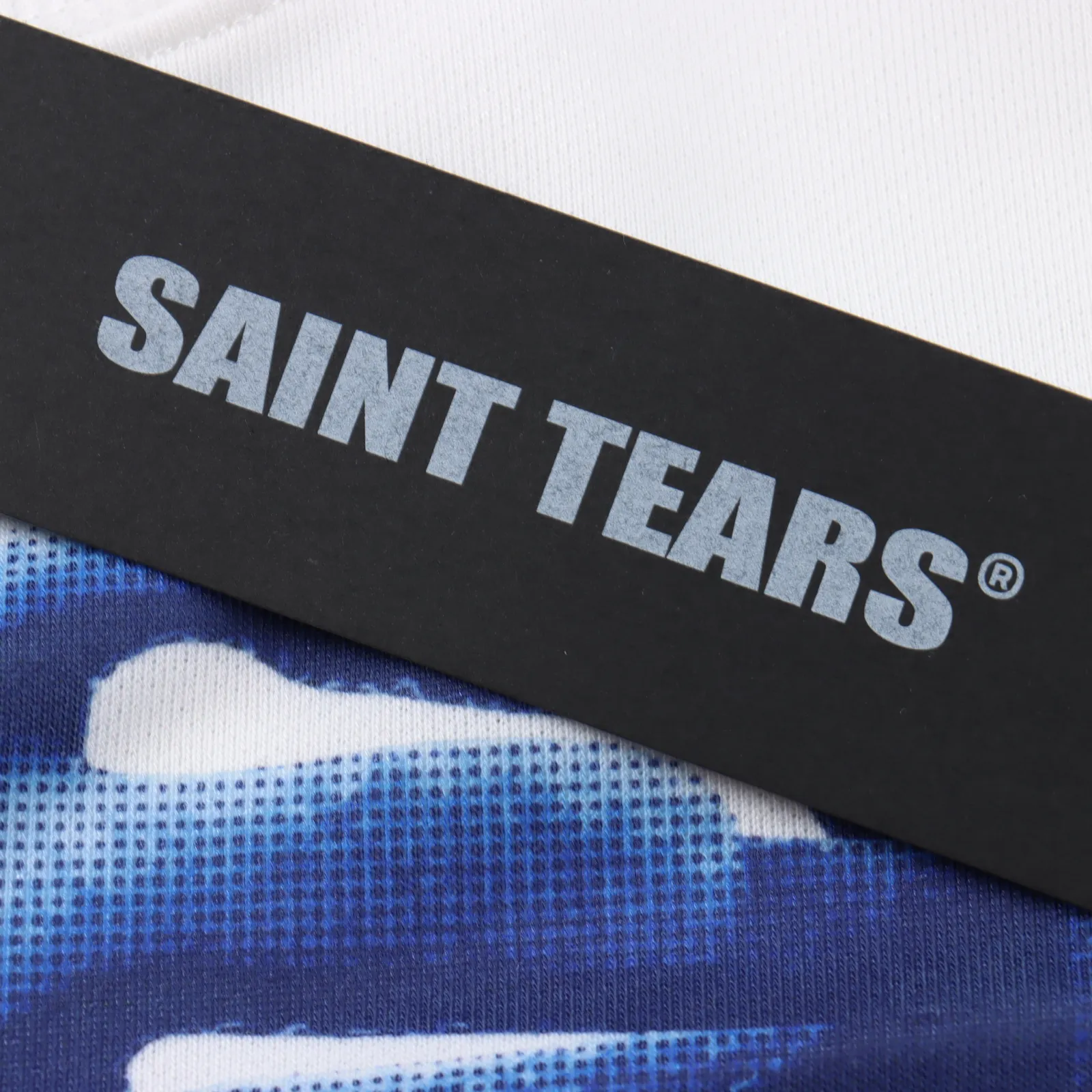 Saint michael  tears 滿印長袖vintage秋冬T卹                碼數：M L XL                 顏色：圖片色                編碼：SKK093081