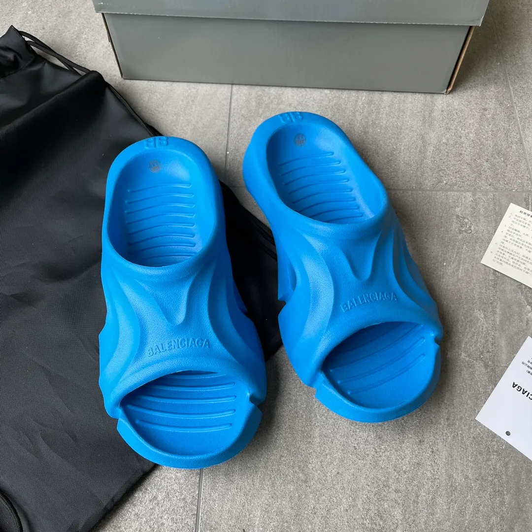 頂級#Balenciaga拖鞋 巴黎世家 Logo Pool Sides 夏季時裝週拖鞋 原鞋購入開發 全套包裝 官*正確版原*級 原*一致版型。