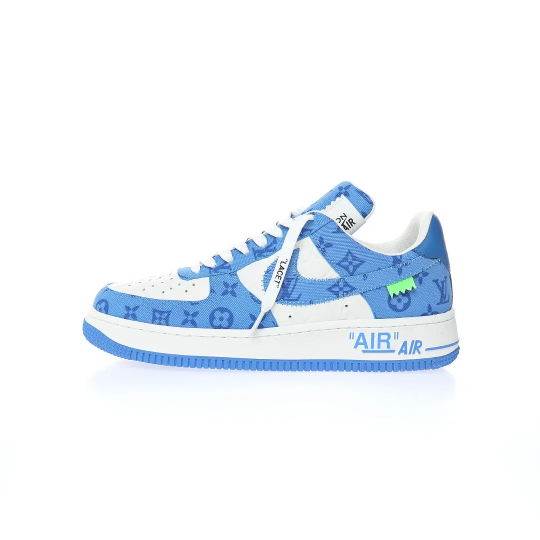 路易威登Louis Vuitton x NK Air Force 聯名款 空軍一號低幫休閒運動板鞋,皮箱不強製配備‼