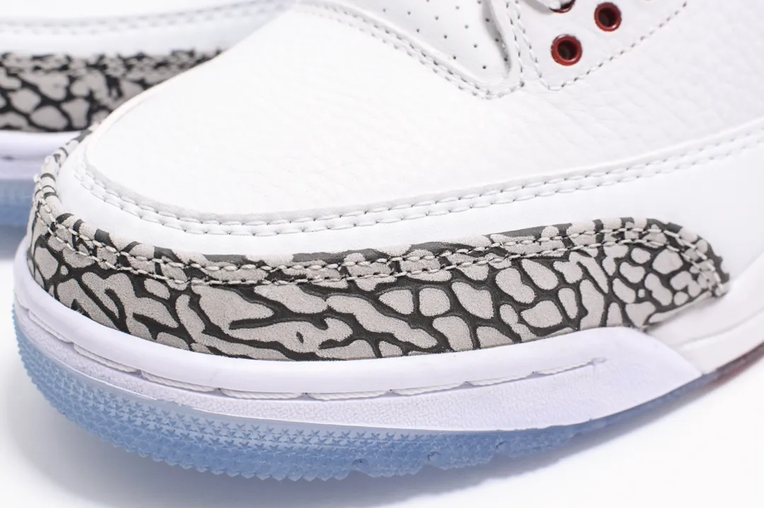 Nike Air Jordan 3 Throw Line White Cement 白水泥 細節欣賞