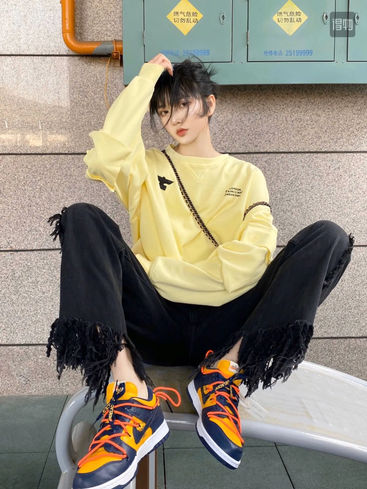 Off-White x Nike Dunk Low LTHR OW 聯名 黃藍 黑曜石 貨號 CT0856-700尺碼 36 36.5 37.5 38 38.5 39 40 40.5 41 42 42.5 43 44 44.5 45 46