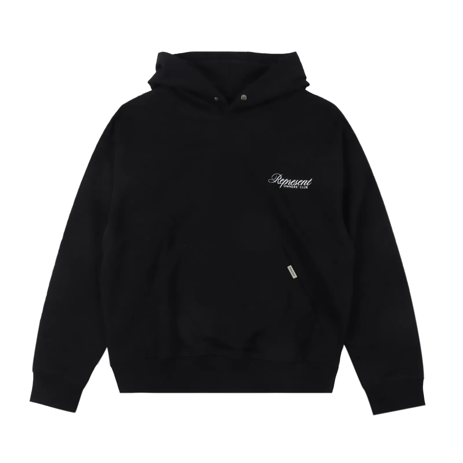 Represent 24FW 業主限定連帽衛衣帽衫 面料採用32S環錠紡純棉精梳衛衣毛圈布 表面除毛 衣服摸上去順滑柔軟沒有毛羽 經過水洗處理後430g 衣服機洗也不會變形 縮水。