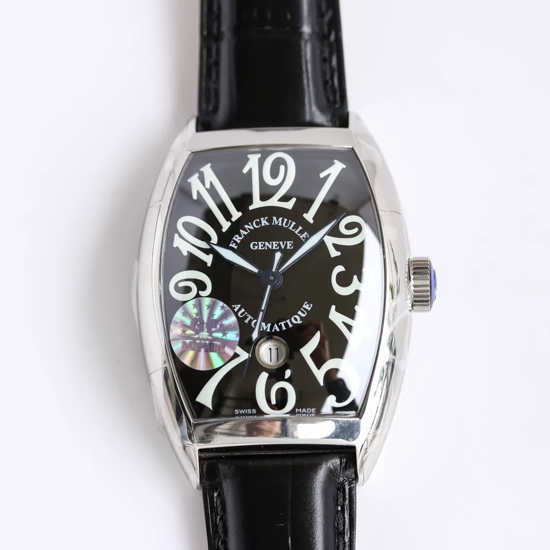 🉐️🉐️【GF新品-男神特供版】✨Franck Muller 法穆蘭Casablanca系列8880酒桶型男錶，表徑39.5X55.3mm，100%進口316L精鋼錶殼，日曆放大鏡採用藍寶石玻璃。