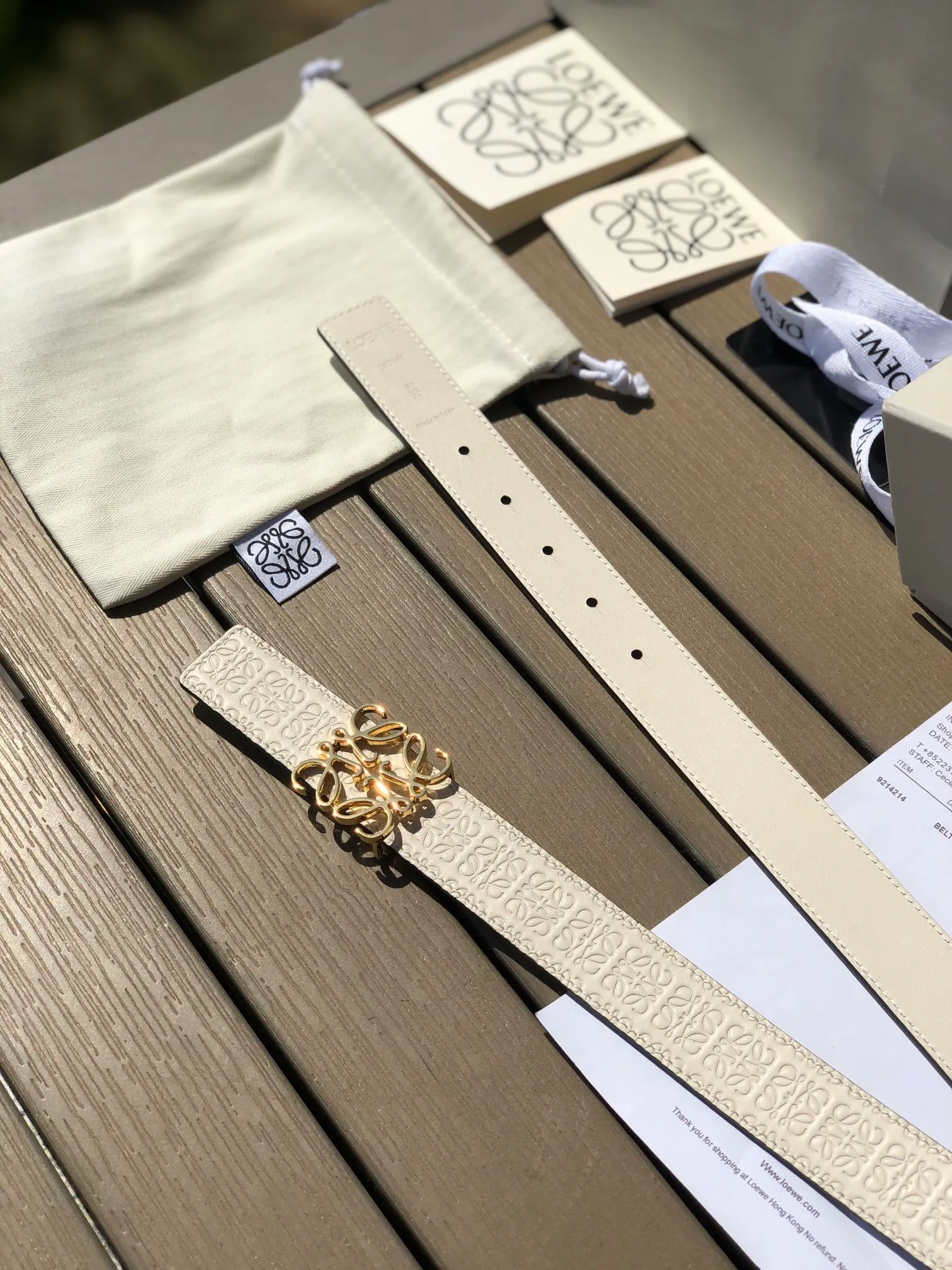 白色金扣❗️（91330898）帶身寬度2.8cm、75-95歐碼。