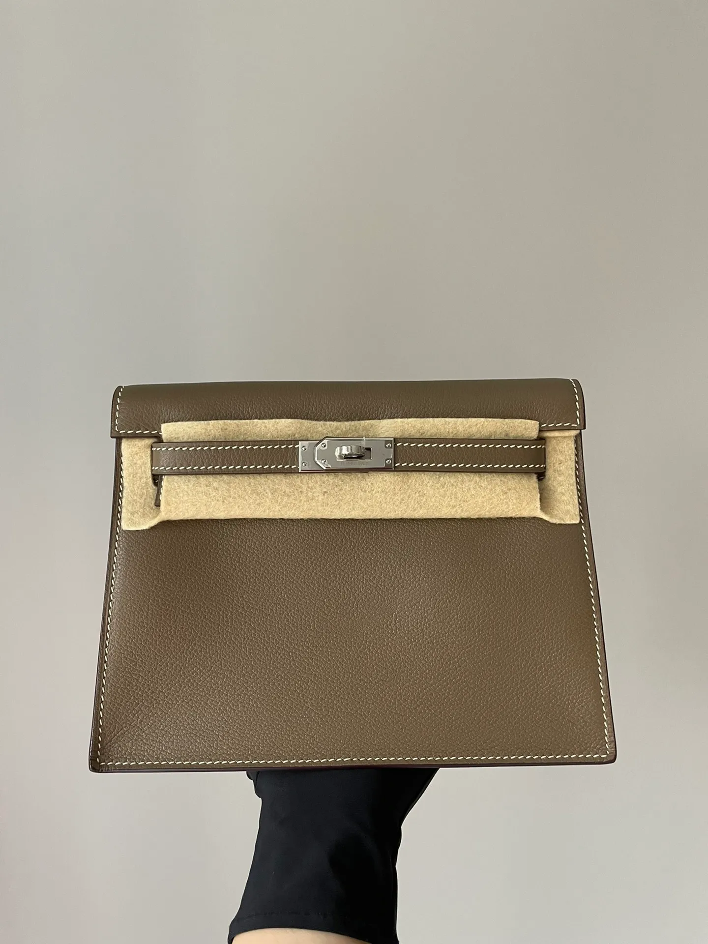 現貨 Kelly danse II 22cm evercolor 小牛皮ck18大象灰 銀扣