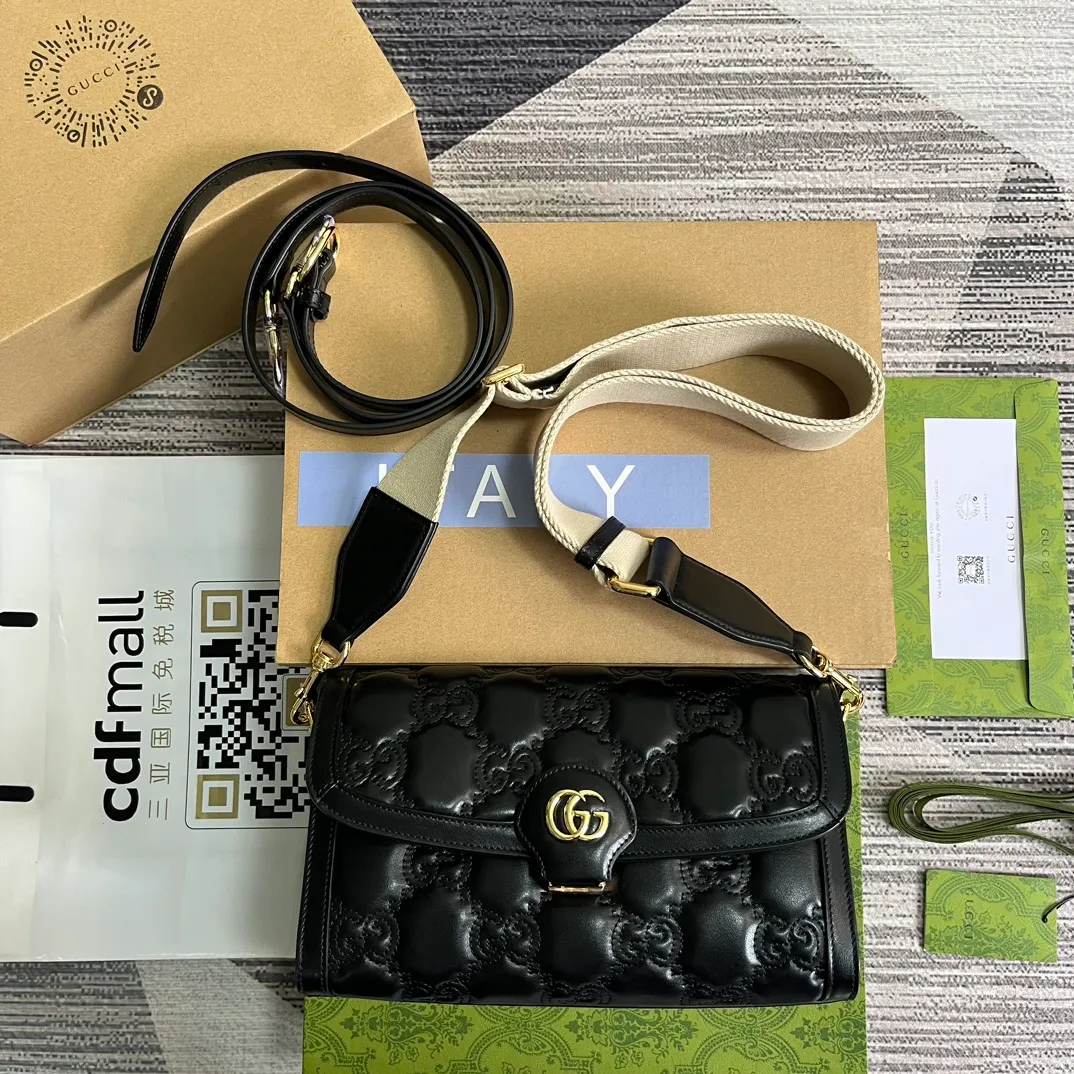 【配全套原廠包裝】🔥GG Matelassé皮革在每一季都通過新穎別緻的設計風格呈現在品牌創作總監的前沿設計中。