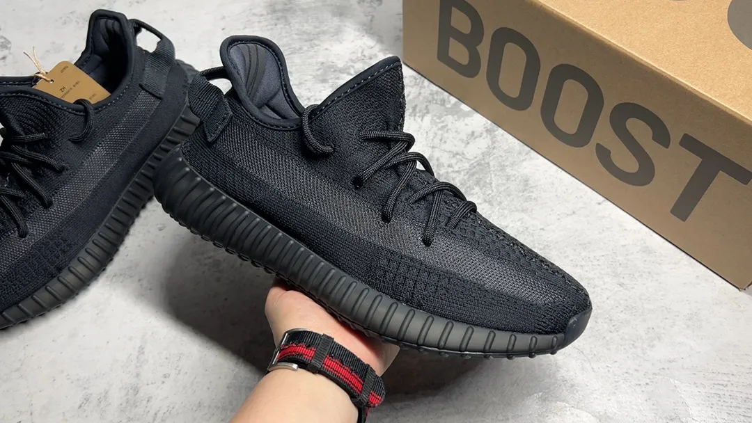 純原級別大廠出品 AD Yeezy Boost 350V2 魚絲黑