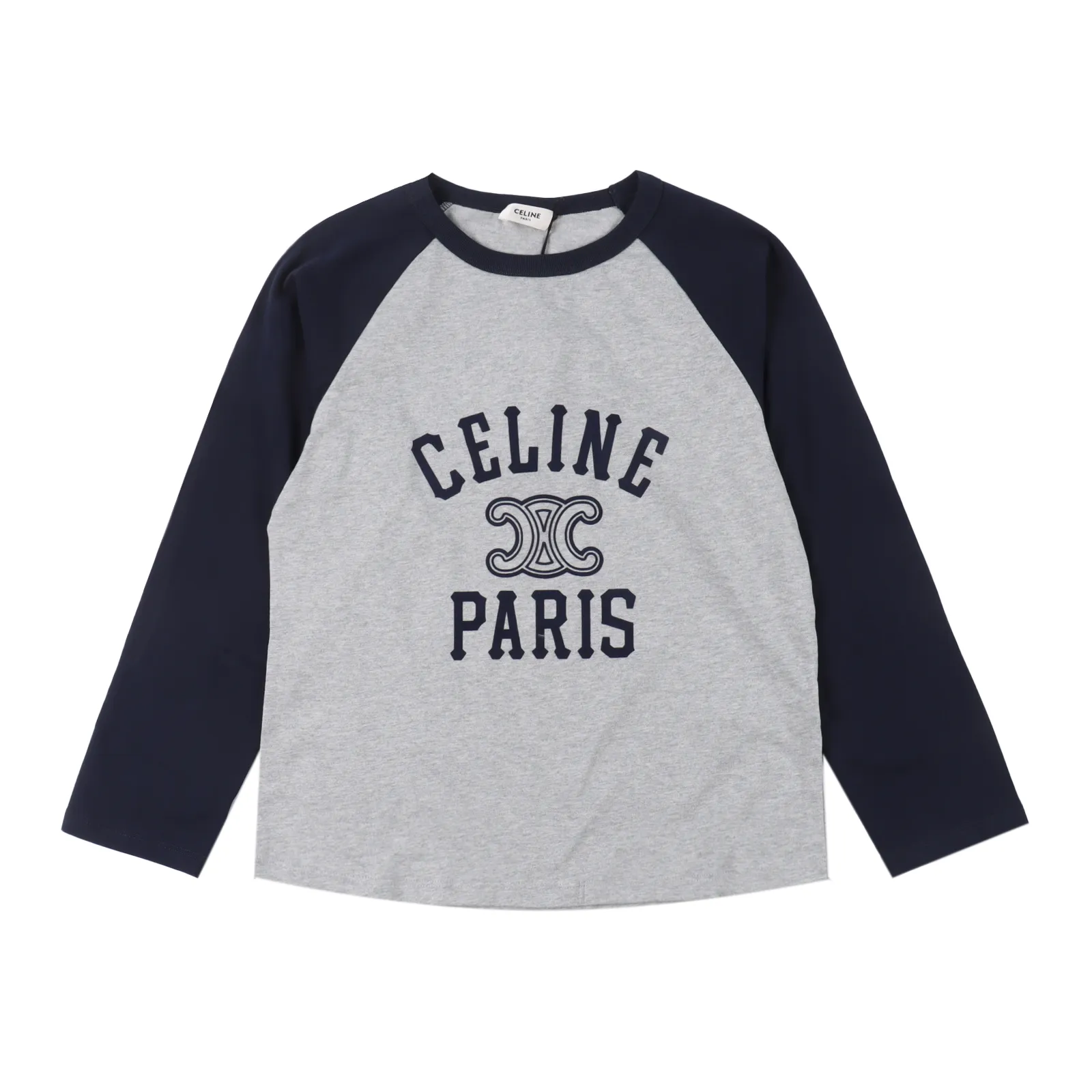 Celine 賽琳 24FW 植絨字母拼接長袖T卹 面料採用的是100%純棉面料,上身親膚不紮人。