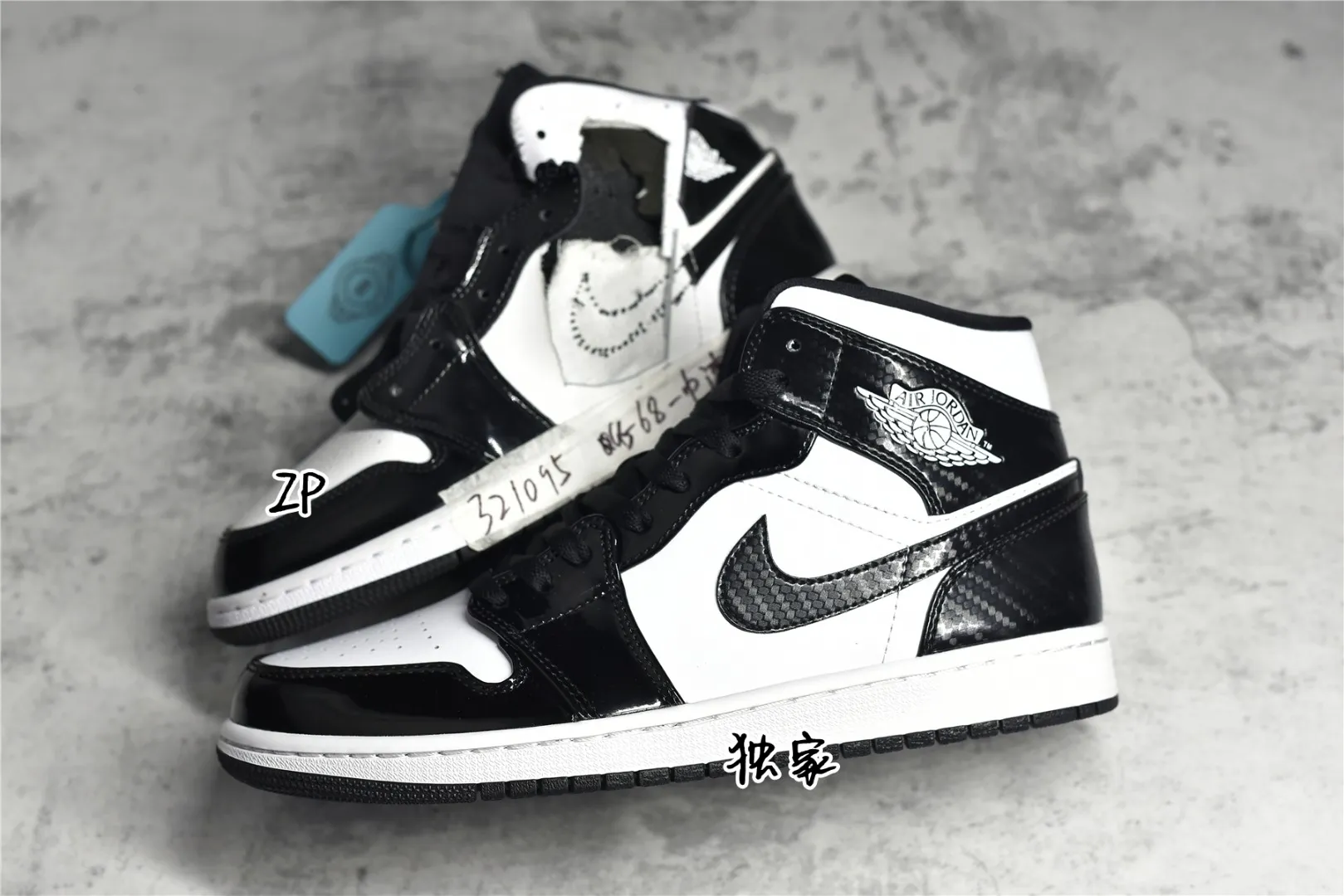 ZP對比鑑定：市面唯一純原級別 Air Jordan 1 MiD 出爐 漆皮熊貓