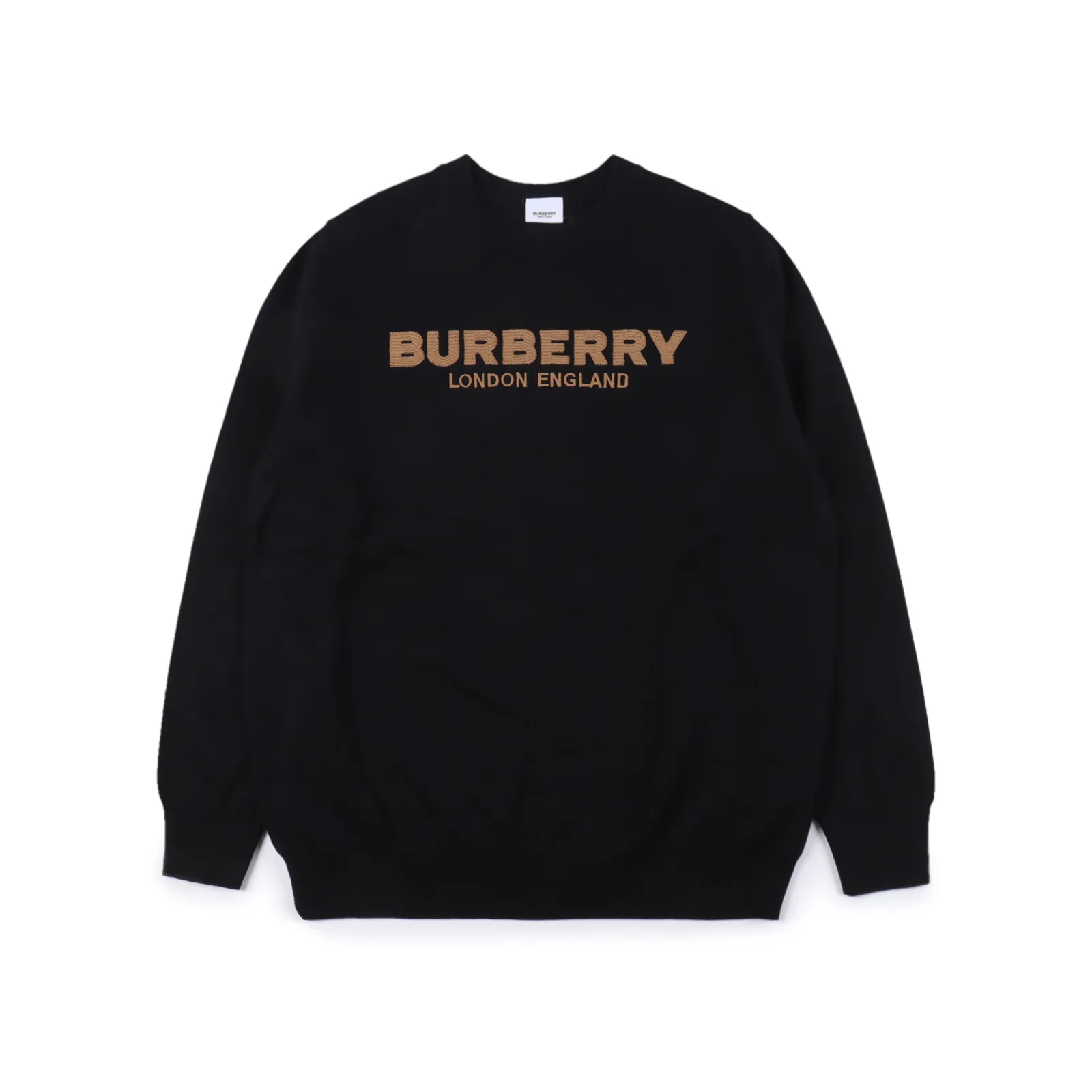 Burberry /巴寶莉 23Fw 刺繡字母圓領毛衣 毛料選用經多重洗水嚴格檢驗的抗起球莫代爾絨,進口全自動14針密織編織。