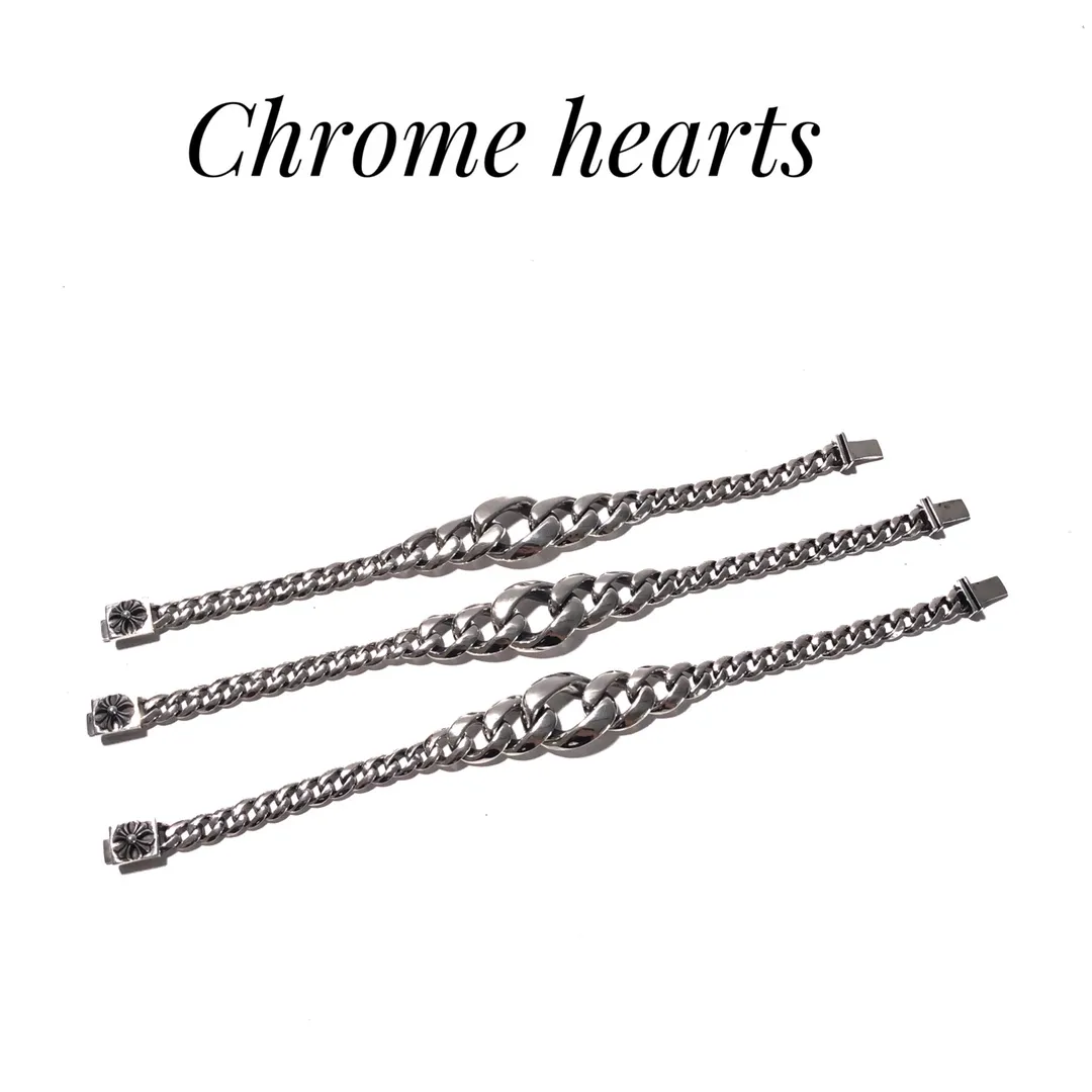 【新品推薦】Chrome hearts 十字花光面手鍊無限接近正品 甚至重量版本細節都保持一致認准版本不迷路 開整 秒殺所有市面版本Size:18/20/22三個尺寸編號:301000