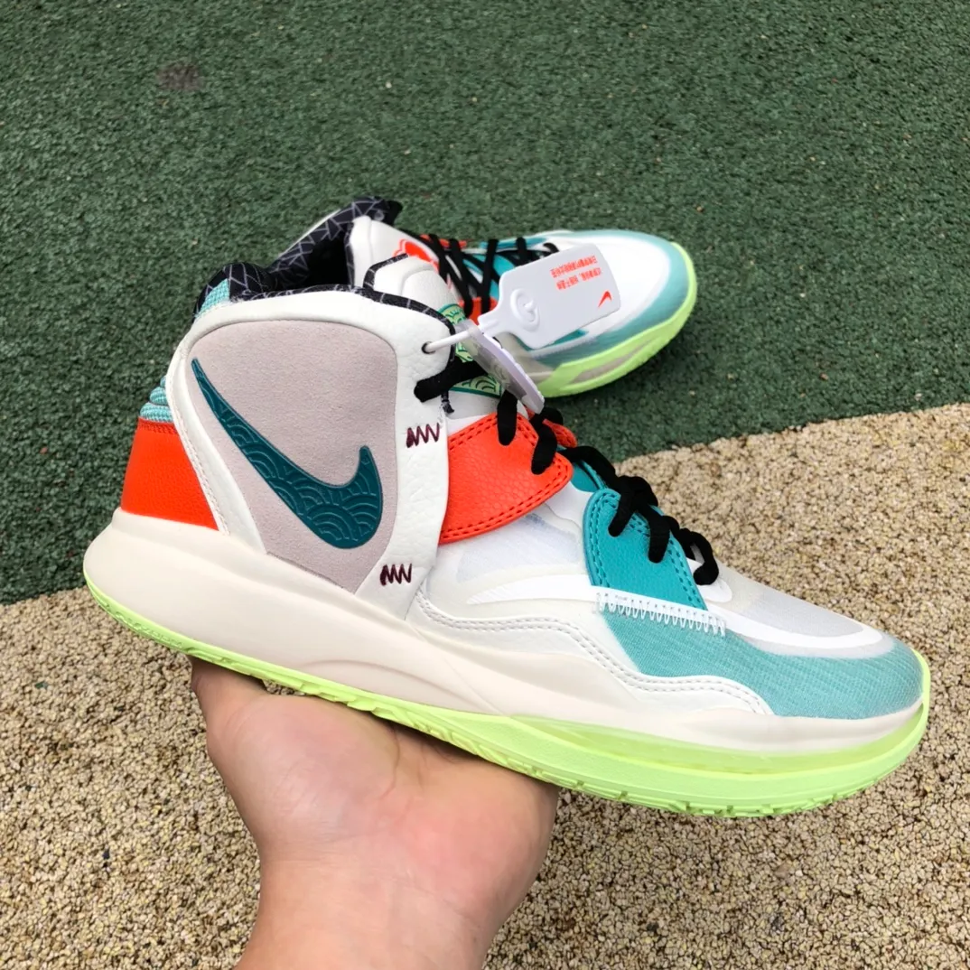 🌈歐文8白綠 尺碼：39-46滅世純原版⚡️偏小0.5-1碼⚠️Nike Kyrie 8 Infinity EP CNY歐文實戰籃球鞋 DH5384-001!220320HWE480EYP