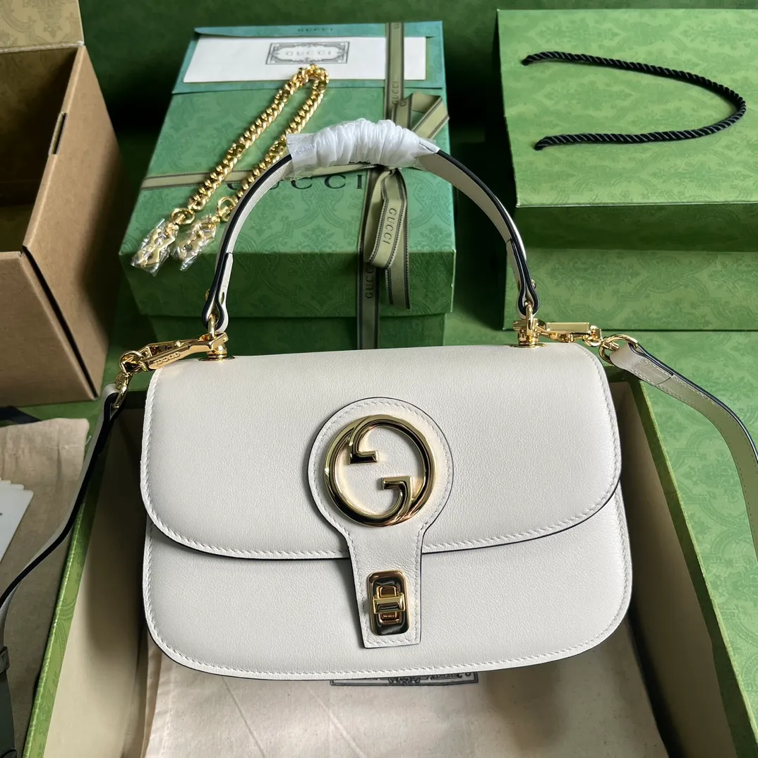 Gucci Blondie系列手提包，UXX0G 1000復古元素與典藏細節相得益彰。
