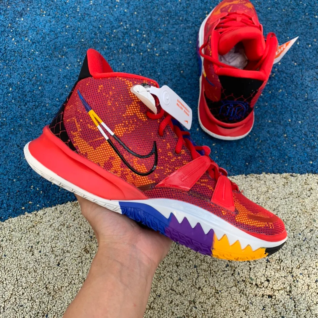 🌈歐文7英雄主題紅色 尺碼：39-46純原版⚡️偏小0.5-1碼⚠️Nike Kybrid 7 PH EP歐文7英雄主題紅色中幫實戰籃球鞋DC0589-600!211003JEV480EYP