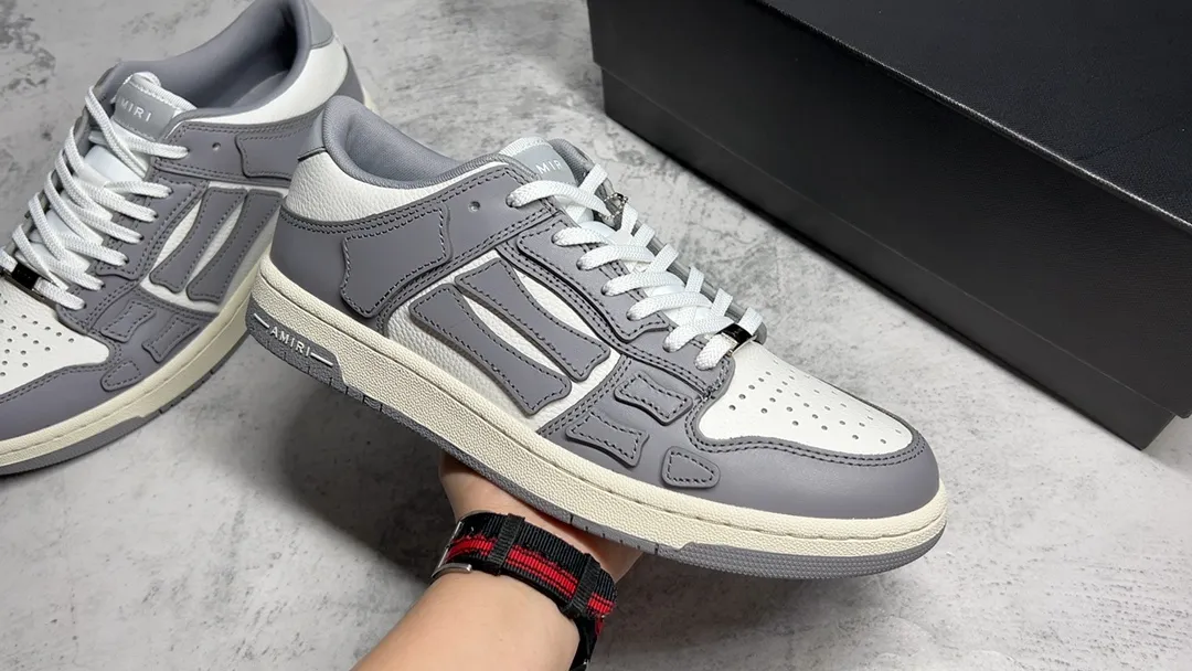 渠道原裝 高奢·埃米爾/AMIRI Skeleton Low-Skel top Sneakers 骨骼系列