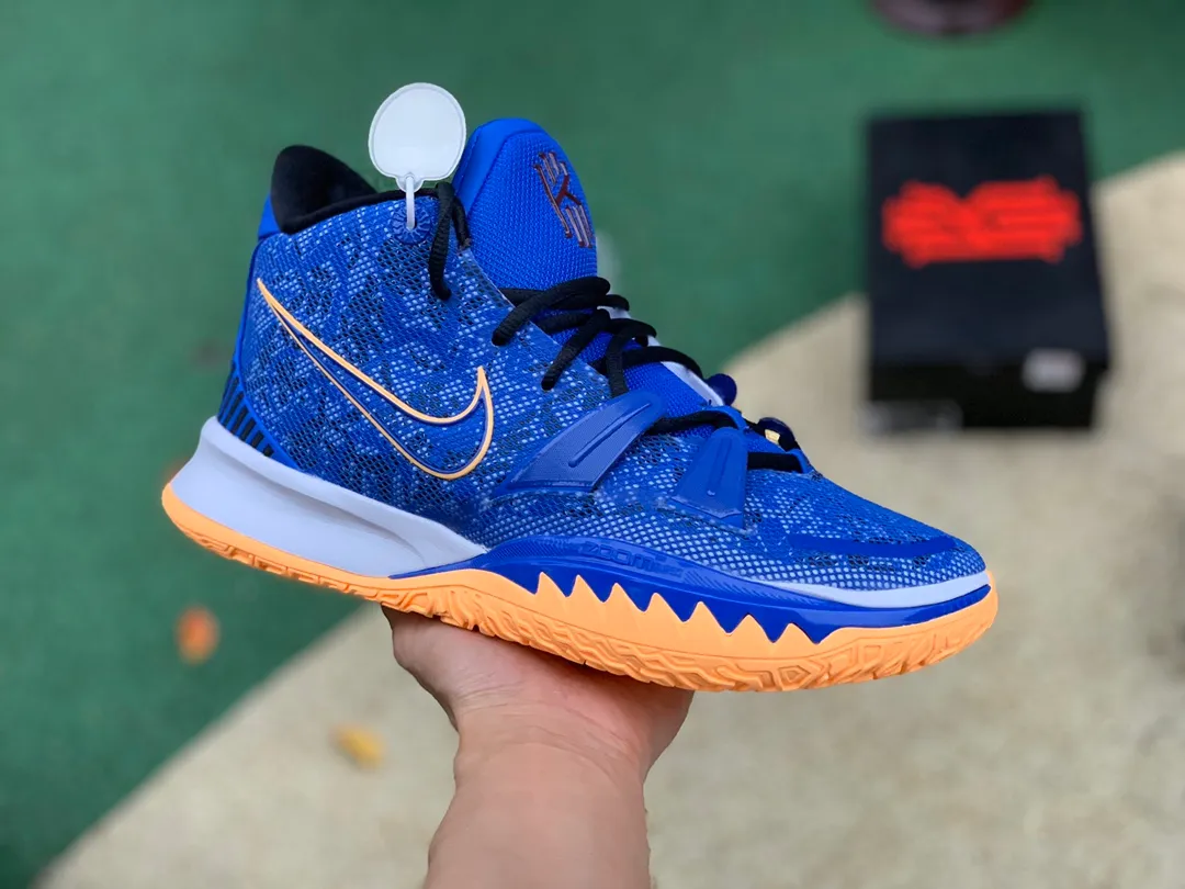 🌈歐文7藍橙 尺碼：36-46純原版⚡️偏小0.5-1碼💥NIKE Kyrie 7 EP歐文7男子實戰氣墊籃球鞋CQ9327-003-005-400!210601ZUF480EYP