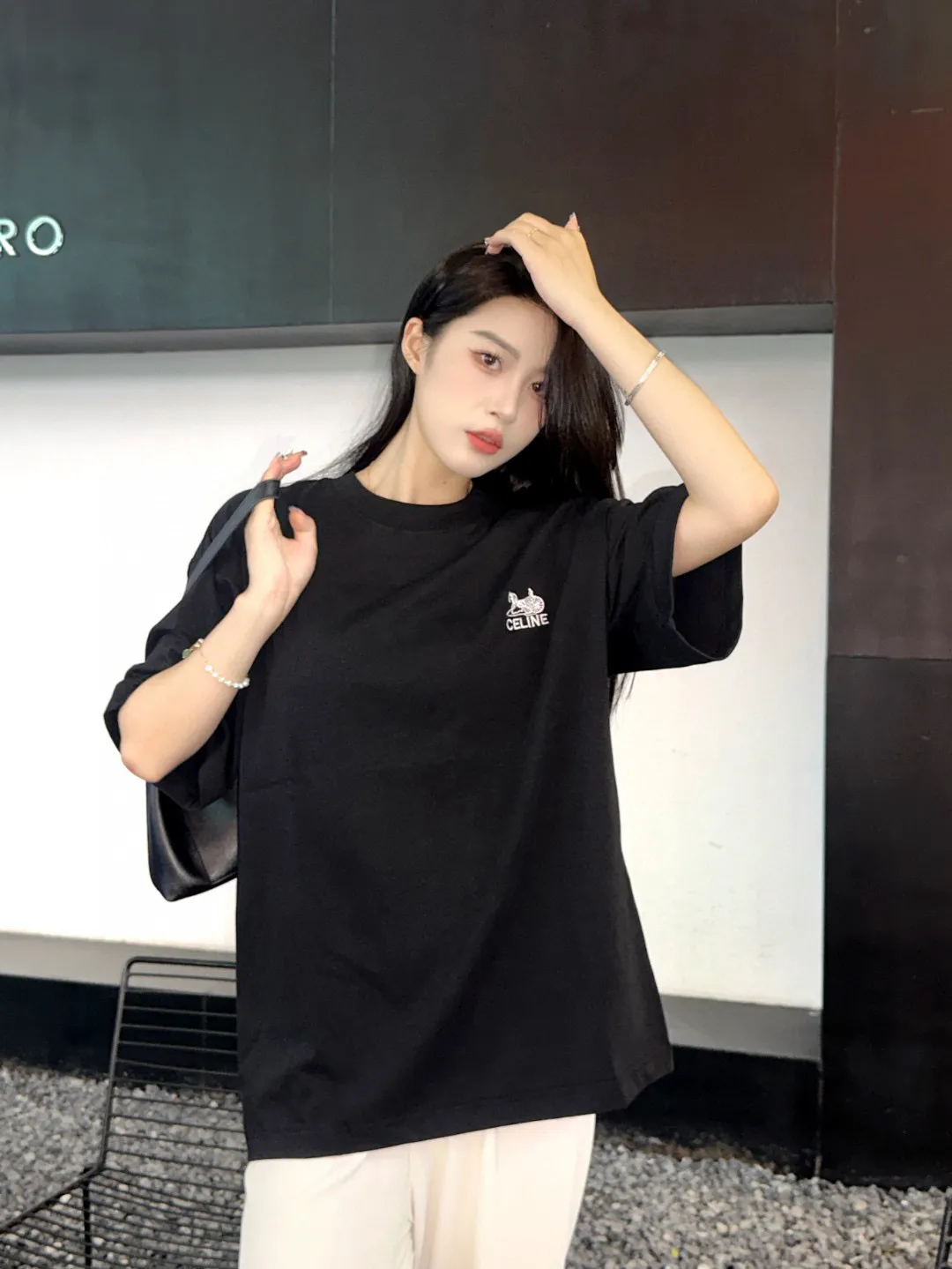 Celine 賽琳 24SS 馬車短袖T卹 面料採用定制240g 26支特滑雙股精棉平紋高密無塵全棉布料。