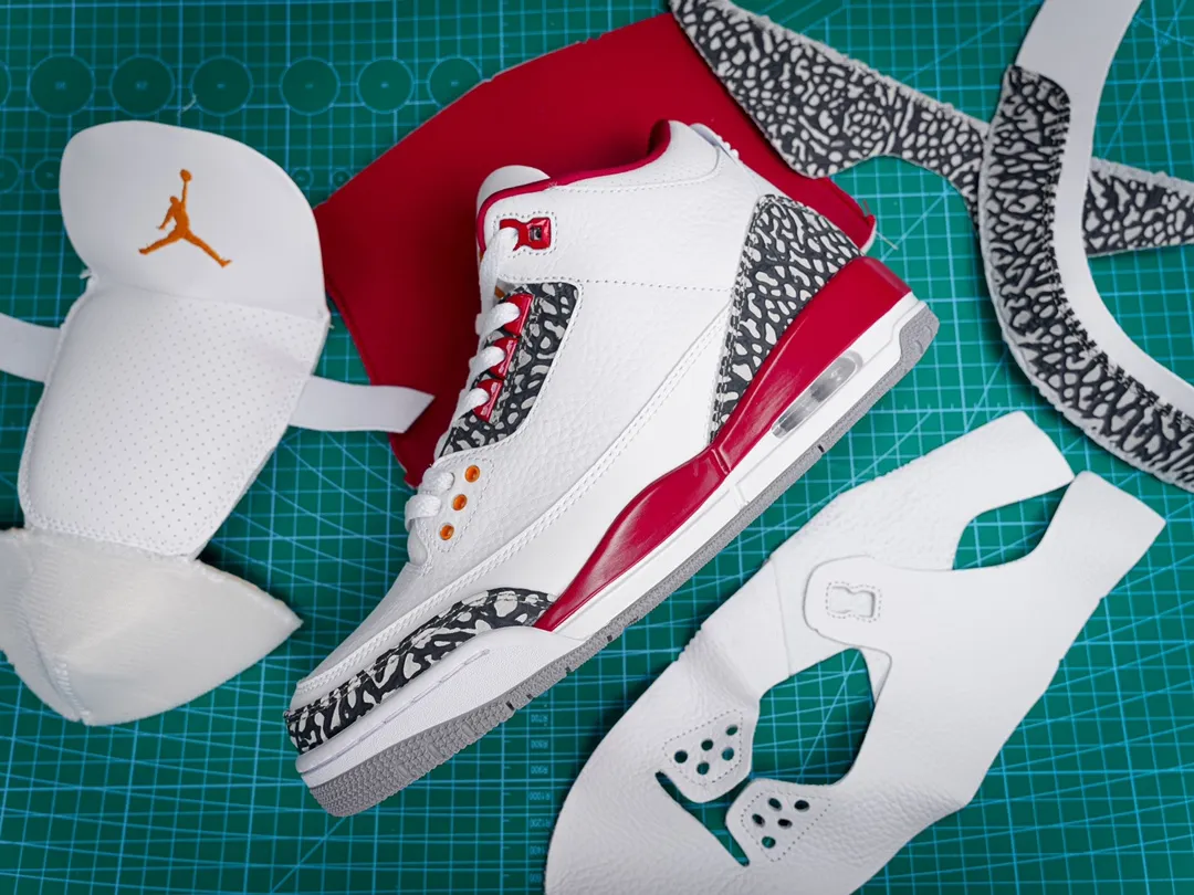 Air Jordan 3 Retro“Cardinal Red” 白酒紅 紅雀貨號 398614-126碼數 40 40.5 41 42 42.5 43 44 44.5 45 45.5 46 47