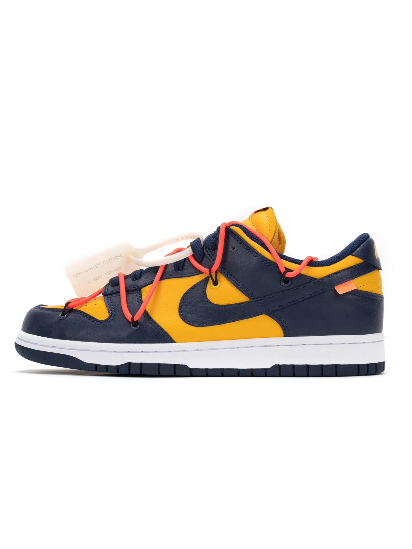 Off-White x Nike Dunk Low LTHR OW 聯名 黃藍 黑曜石 貨號 CT0856-700尺碼 36 36.5 37.5 38 38.5 39 40 40.5 41 42 42.5 43 44 44.5 45 46