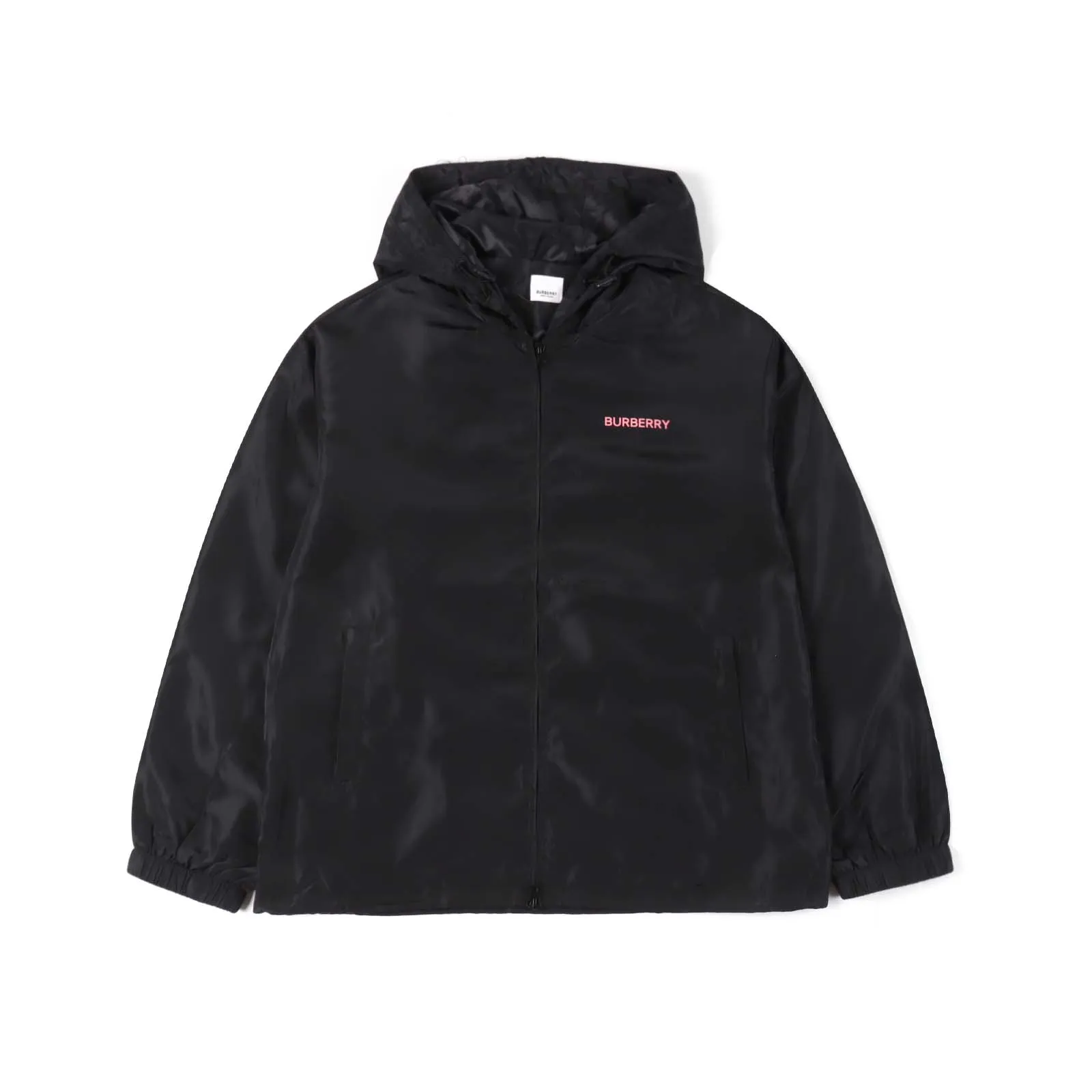 Burberry 23ss 橡樹葉印花連帽風衣外套 定制風衣面料 定制logo拉鍊手感舒適光澤度極佳 黑粉撞色設計 新元素印花 上身時尚百搭 高品質 男女同款 Size:Xs-L 編碼:SKK081982